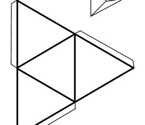 Recortable hexagono | Dibujos para cortar y colorear