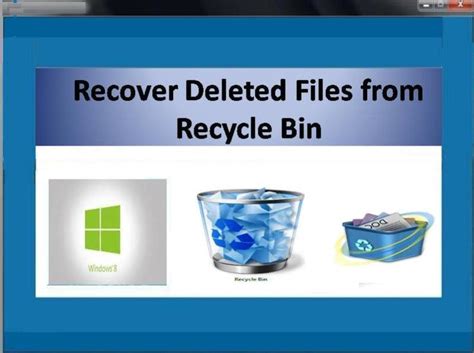 Recover deleted files from Recycle Bin Screenshot Page