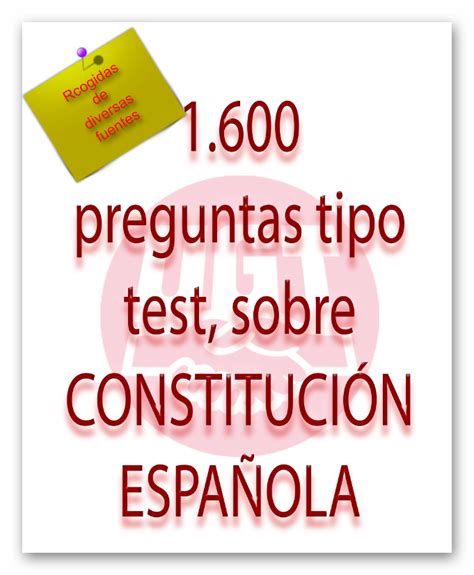 RECURSOS OPE SAS: 1600 PREGUNTAS TEST CONSTITUCIÓN ESPAÑOLA