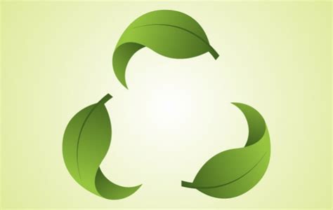 Recycling Eco Leaves Logo Template   Free Vector Logo Template
