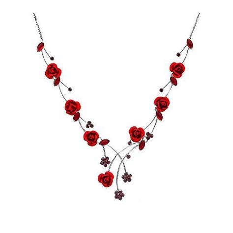 Red Necklaces: Amazon.co.uk
