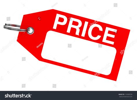 Red Price Tag Blank Space On Stock Illustration 110309720 ...