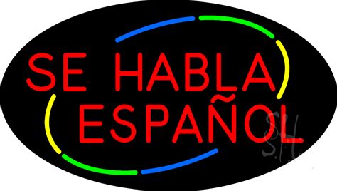 Red Se Habla Espanol Animated Neon Sign | Se Habla Espanol ...