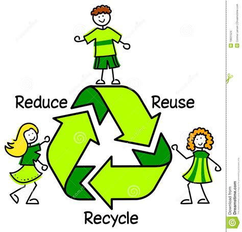 Reduce Reuse Recycle For Kids Clipart   ClipartXtras