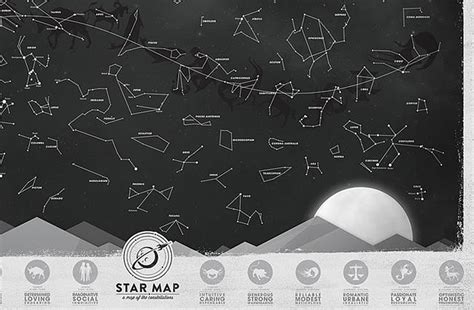 Regalador.com   Mapa de constelaciones que brilla en la ...