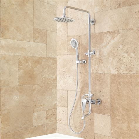 Regan Exposed Pipe Tub and Shower Set with Hand Shower ...