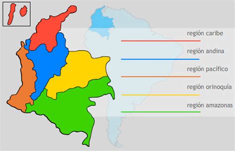 Regiones   Geografía   Información General   Colombia Info