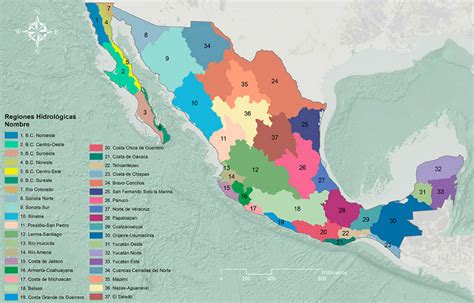 Regiones Hidrológicas de México: Resumen de las Regiones ...