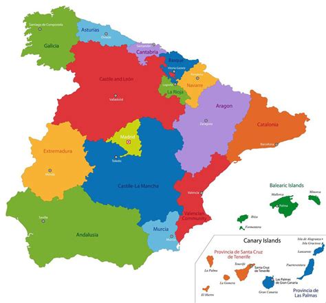 Regions of Spain | iCASA Spain