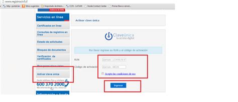 Registro Civil   Activar Clave Unica En Portal | Reclamos.cl
