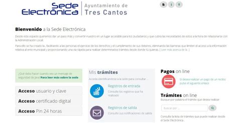 Registro electrónico para empresas en Tres Cantos ...