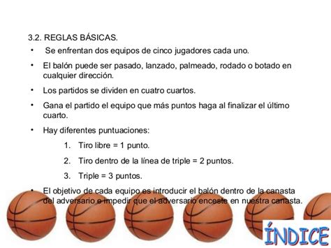 Reglas del baloncesto