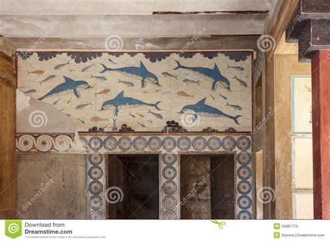 Reina S Megaron Palacio De Knossos, Creta, Grecia Foto de ...