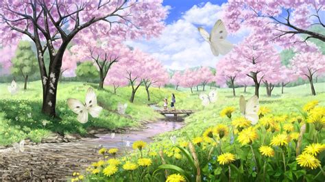 Relaxing Anime Piano Music   Spring Flowers   YouTube