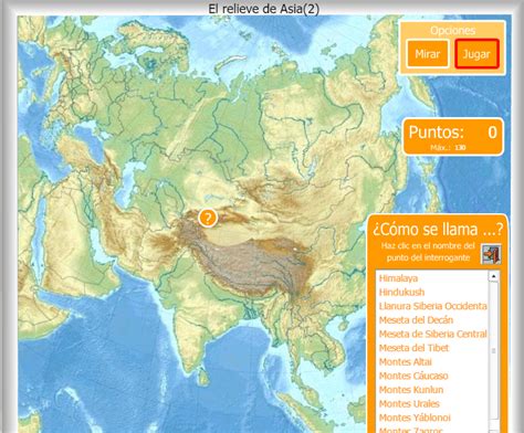 Relieve de Asia   Mapa interactivo   Didactalia: material ...