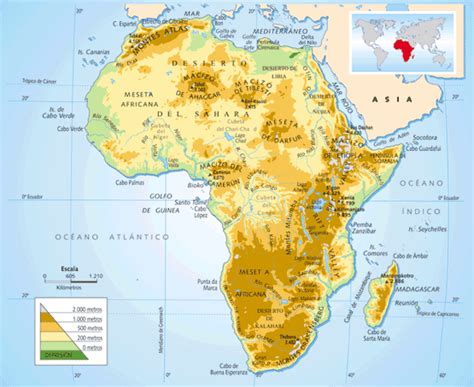 Relieve y Clima de África: Mapas y Fotos de África