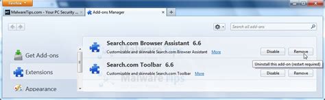 Remove Search.com Toolbar  Uninstall Guide