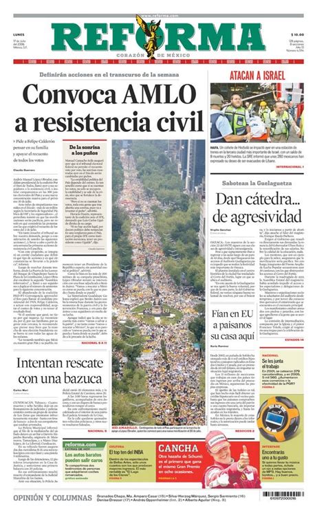 Renegados en el periódico reforma. | fecal.org.mx