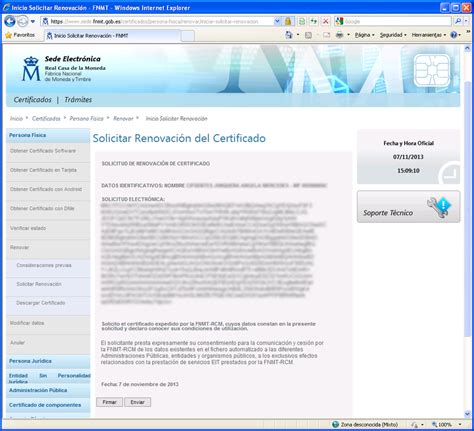 Renovar certificado CERES FNMT   Web Browsers   Spiceworks