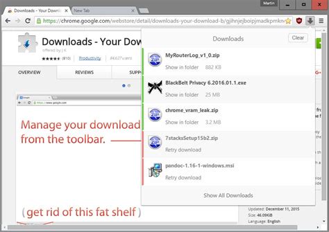 Replace Chrome s Download Toolbar with an icon gHacks ...