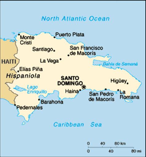 Republica Dominicana Capital Mapa