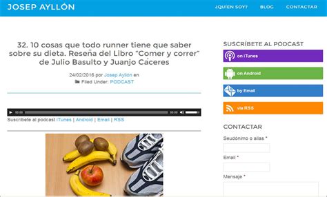 Reseña de  Comer y correr  por Josep Ayllón   Julio Basulto