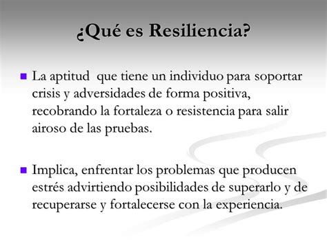 Resiliencia y Estrés Jennifer M. Wilding Jiménez   ppt ...