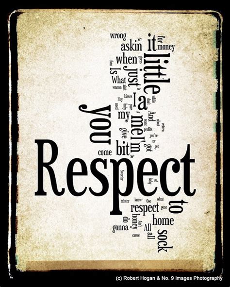 Respect Aretha Franklin Word Art 8x10 Word Cloud by ...