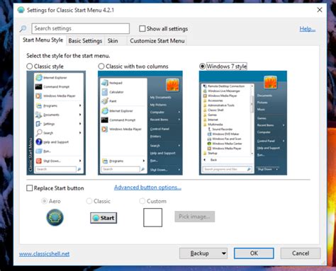 Restaurar el menú Inicio de Windows 7 en Windows 10 usando ...