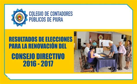 RESULTADO DE ELECCIONES 2016   2017