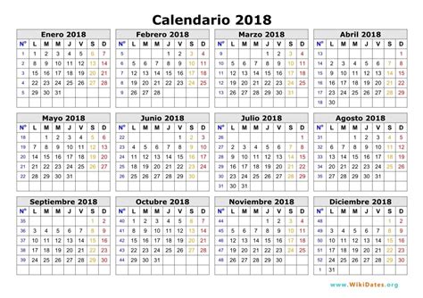 Resultado de imagen de calendario 2018 para imprimir pdf ...