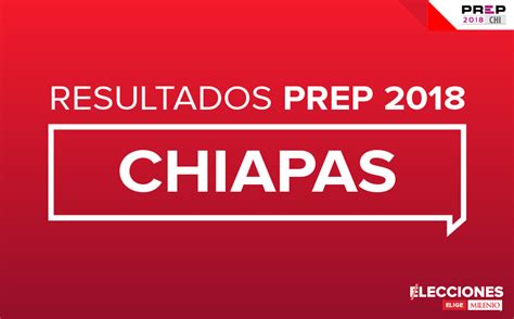 Resultados de las elecciones en Chiapas 2018, PREP