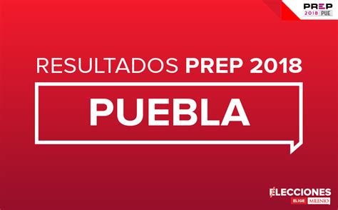 Resultados de las elecciones en Puebla 2018, PREP