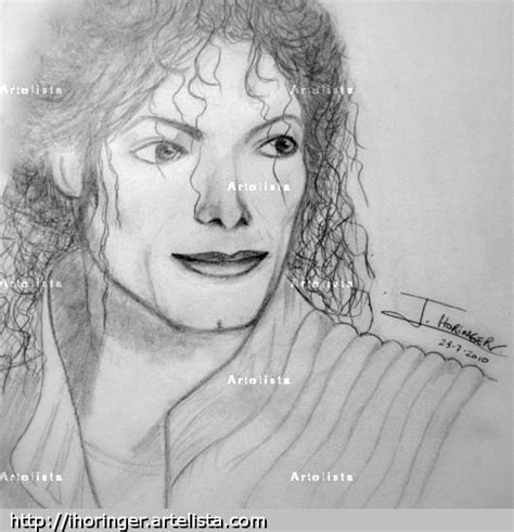 Retrato Michael Jackson Inma Horinger   Artelista.com