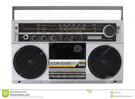 Retro Radio From The 80s Stock Photos   Image: 27189723