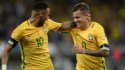 Reunited: Old friends Coutinho and Neymar ready for World ...