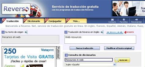 Reverso: traductor online