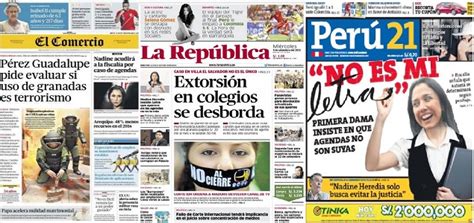 Revista de prensa de Perú: se incrementan extorsiones ...