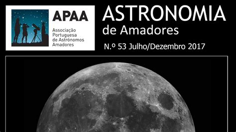 Revista “Astronomia de Amadores” conta com artigo sobre o ...