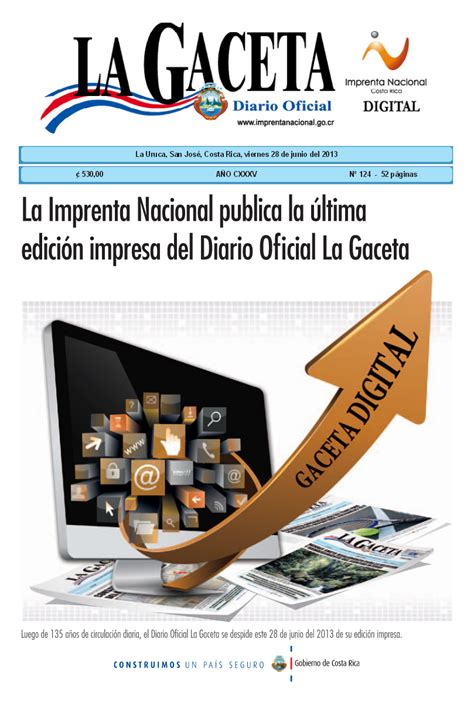 Revistas y Periódicos de Costa Rica: junio 2013