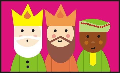 Reyes Magos: Dibujos fáciles para colorear y pintar
