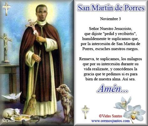 Rincón de la Oración: Estampas Oraciones de San Martín de ...