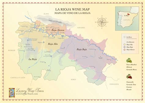 Rioja Wine Map » Spain s Most Famous Wine Region » CellarTours