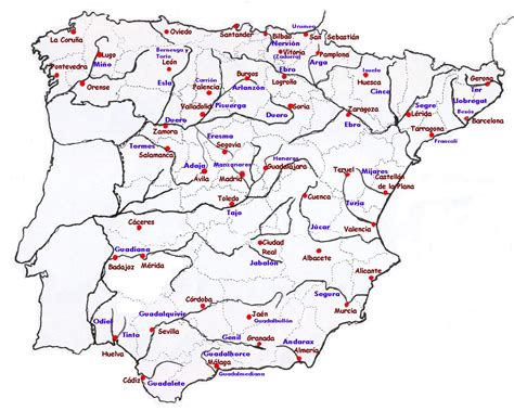 Rios Mapa De España