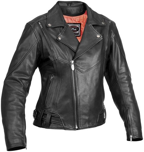 River Road Sapphire Womens Leather Motorcycle Jacket