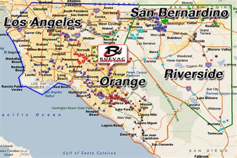 Riverside Los Angeles Map