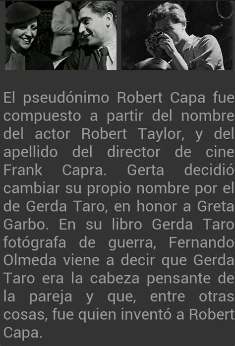 Robert Capa y Gerda Taro | fotógrafos | Pinterest | Robert ...