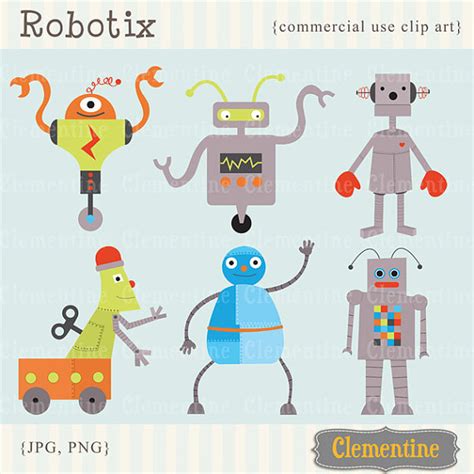 Robot clip art images royalty free commercial use Instant