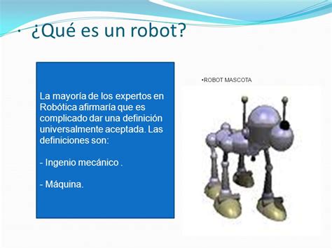 ROBÓTICA  ¿ que es la robótica?  ¿Qué es un robot  tipos ...