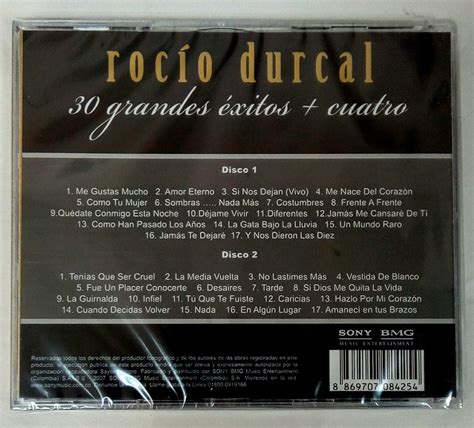 Rocío Durcal 2cds 30 Grandes Éxitos +4 Nuevo   Bs. 999.990 ...